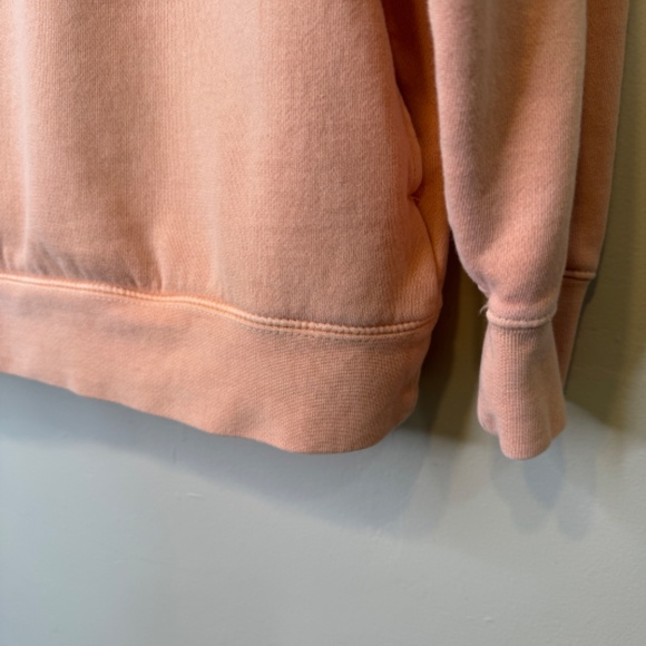 OBEY Mock Neck Dusty Pigment Henley Zip Dual Side Pockets Long Sleeve Sweatshirt - Picture 6 of 12